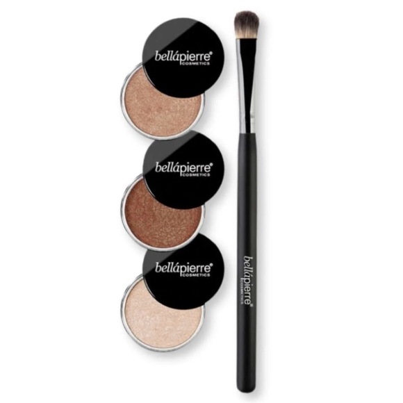Bellapierre Eye Slay Natural Shimmer Eyeshadow Powder Brush Set New 4pc. Kit NIB - Picture 3 of 6